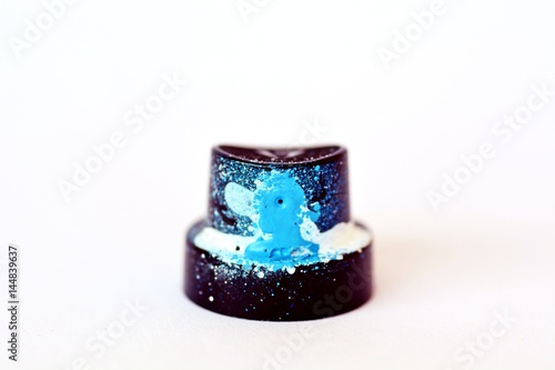 Graffiti Caps on white background