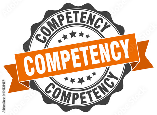 competency stamp. sign. seal