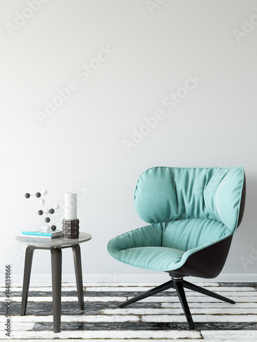 Canvastavla mock up wall interior