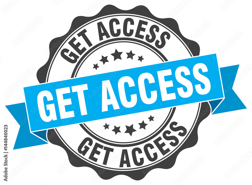 Obraz premium get access stamp. sign. seal