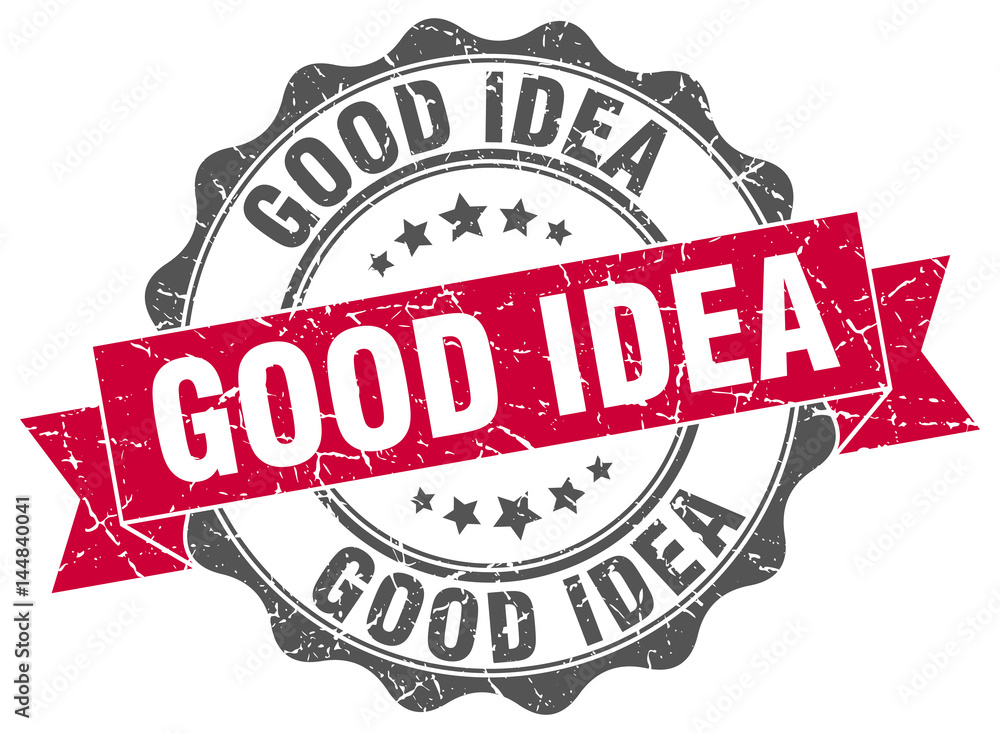 Fototapeta premium good idea stamp. sign. seal