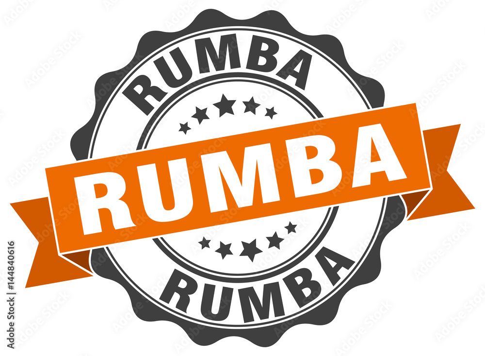 Fototapeta premium rumba stamp. sign. seal