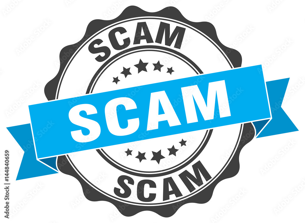 Obraz premium scam stamp. sign. seal
