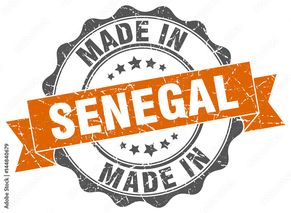 Fototapeta premium made in Senegal round seal