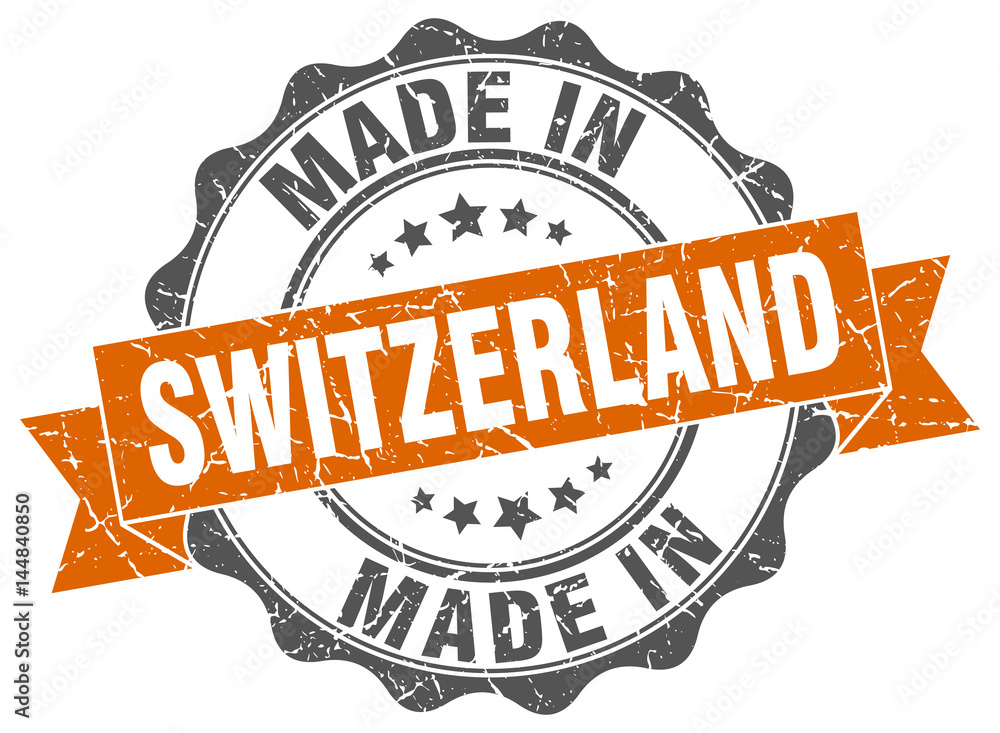 Fototapeta premium made in Switzerland round seal