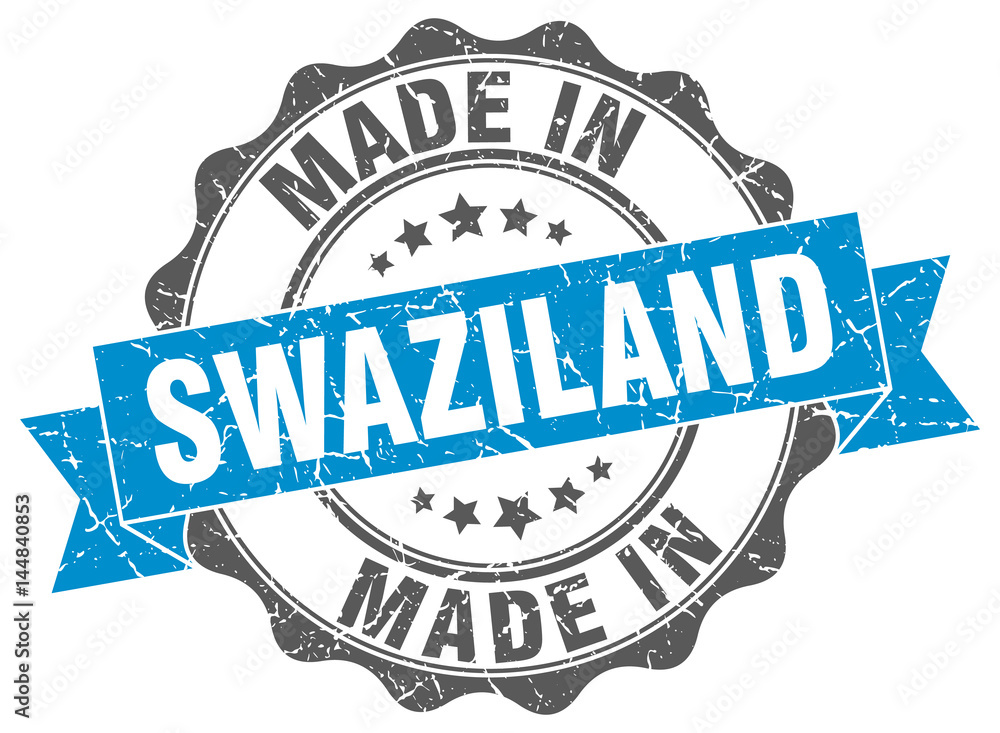 Fototapeta premium made in Swaziland round seal