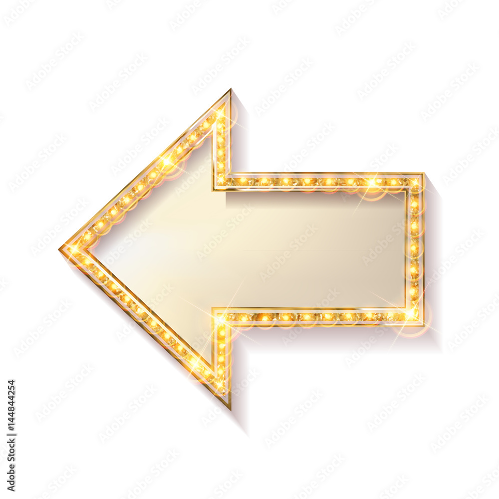 glowing arrow on white background glowing arrow on white background