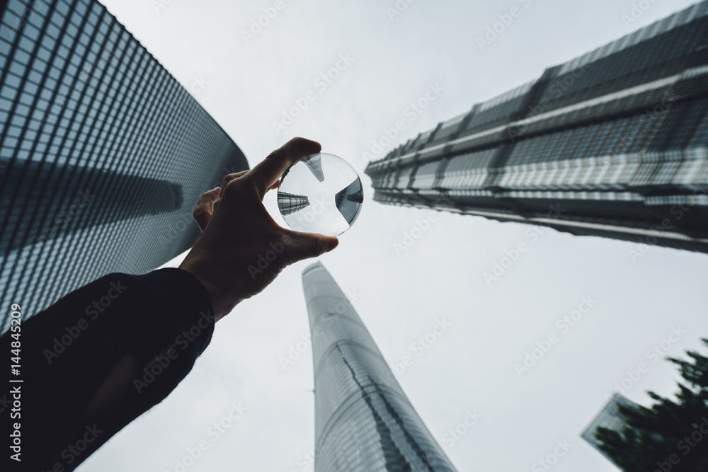 Fototapeta premium Modern buildings in Lujiazui Finance District, Shanghai, China