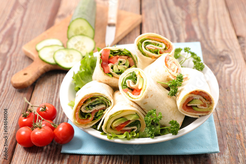 Obraz na płótnie sandwich wrap,burrito