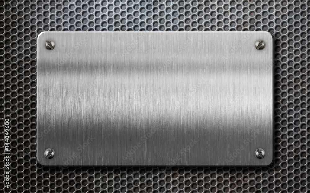 metal plate over comb background 3d illustration metal plate over comb background 3d illustration