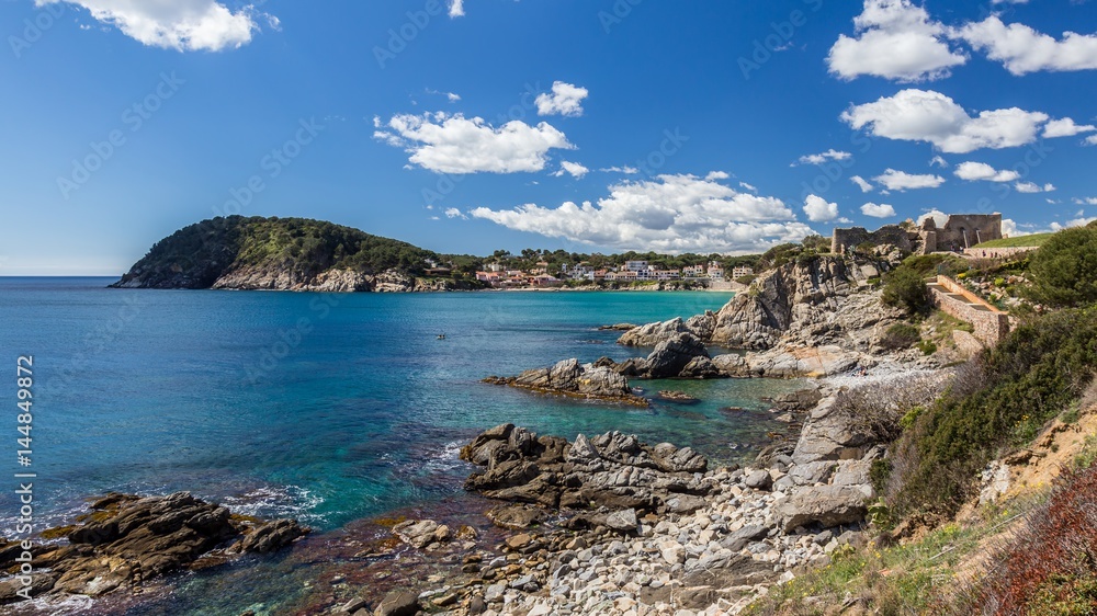 Detail of the Spanish coast at summer (Catalonia,Costa Brava)