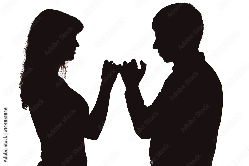 couple put up hand in hand as a sign of reconciliation