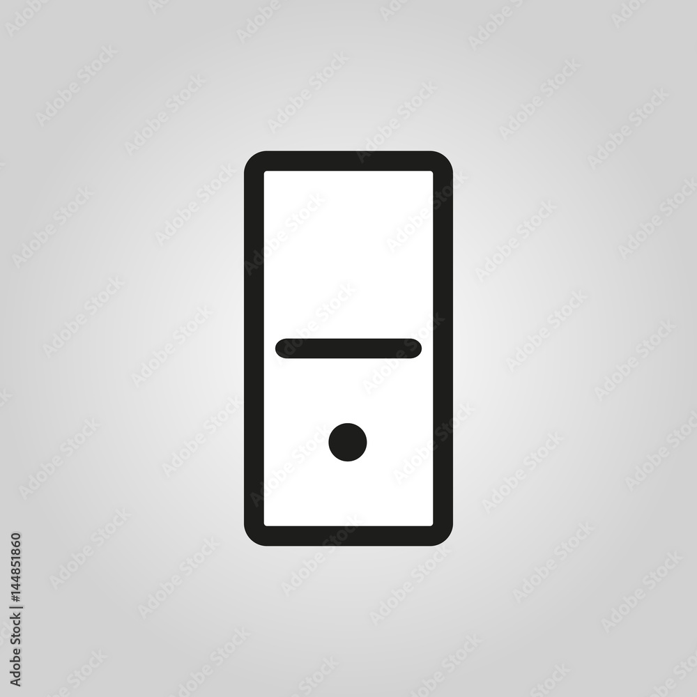 Domino icon. Game, gambling symbol. Flat design. Stock - Vector illustration Domino icon. Game, gambling symbol. Flat design. Stock - Vector illustration