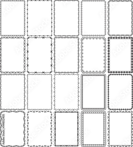 Set of decorative borders - design elements