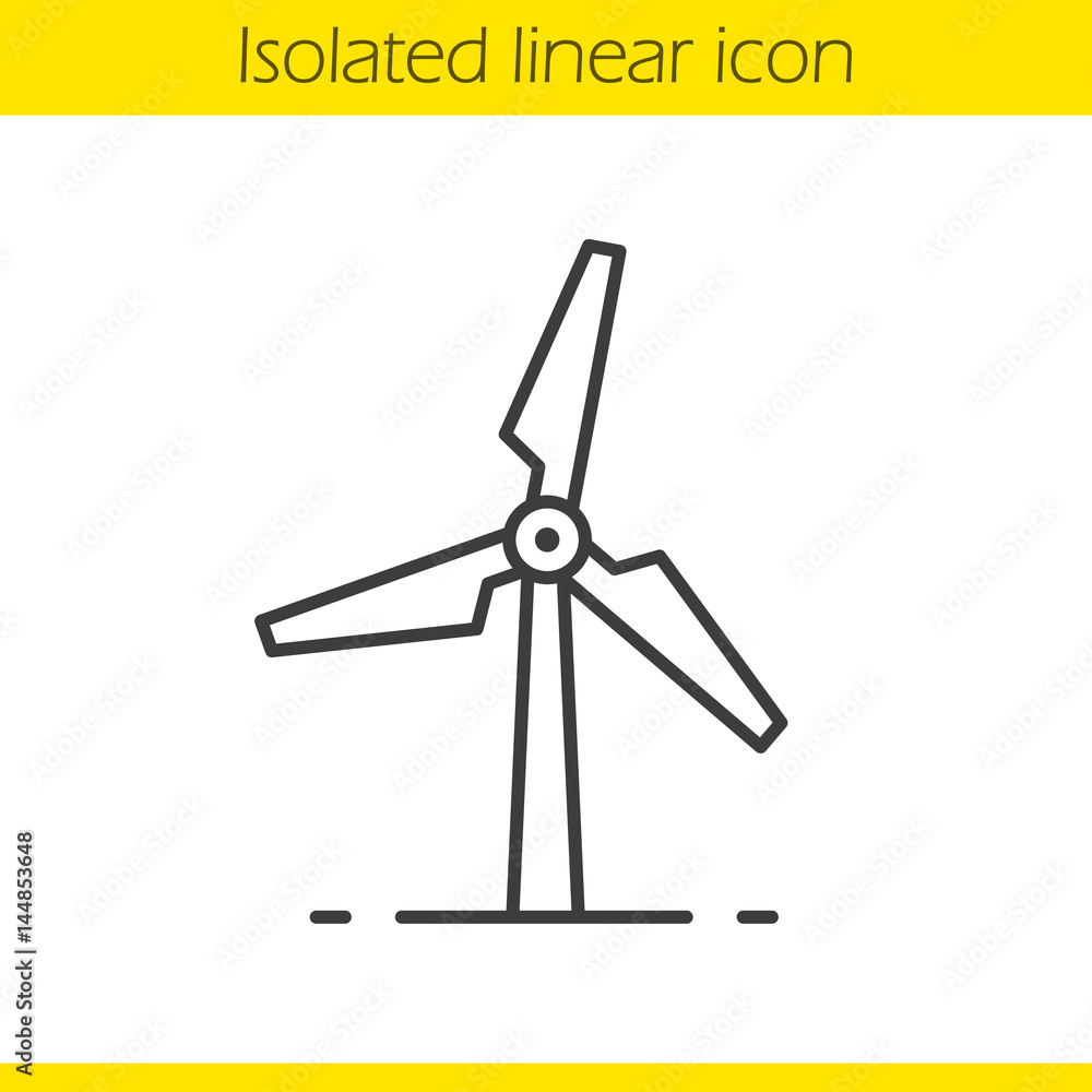 Windmill linear icon Windmill linear icon