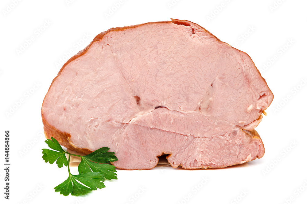 Smoked meat isolated on a white background Smoked meat isolated on a white background