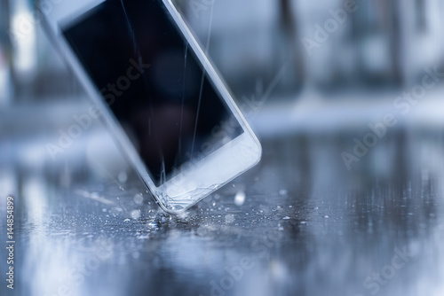 Phone hitting the street