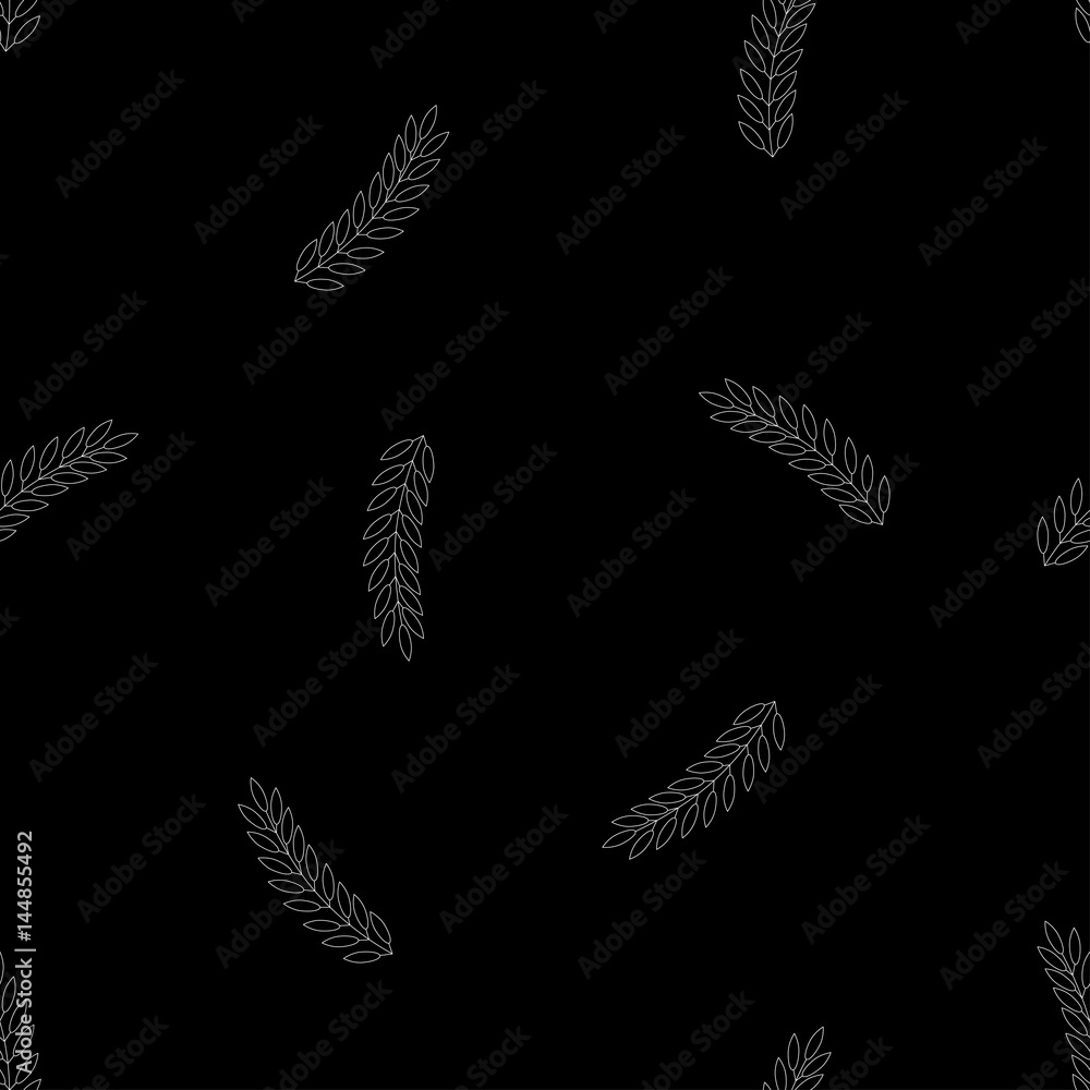 Seamless vector floral pattern with twigs Seamless vector floral pattern with twigs
