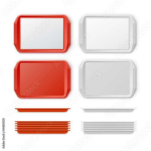 Vector Set of Plastic salver