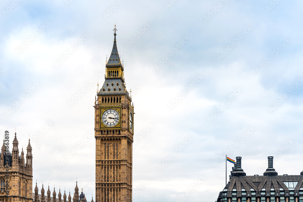Fototapeta premium Traditional view of Big Ben in London, United Kingdom