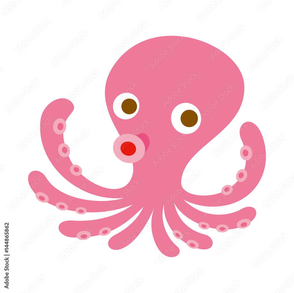 タコ 海の生き物キャラクター アイコン Stock イラスト Adobe Stock タコ 海の生き物キャラクター アイコン Stock イラスト Adobe Stock