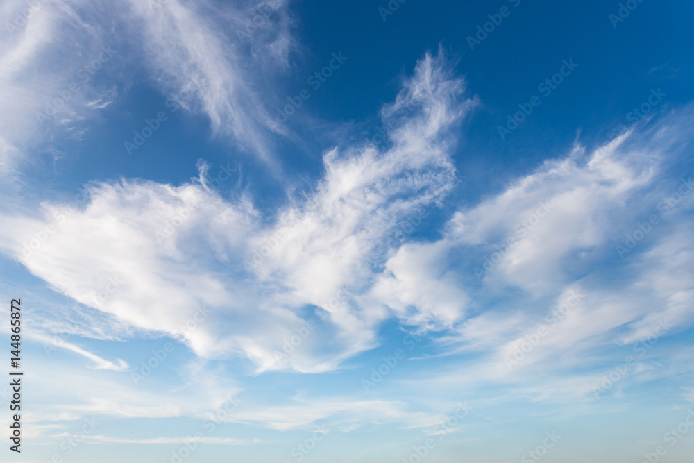 Fototapeta premium Cloud on the blue sky.