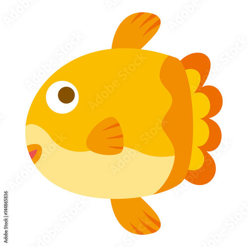 マンボウ 海の生き物キャラクター アイコン Stock イラスト Adobe Stock