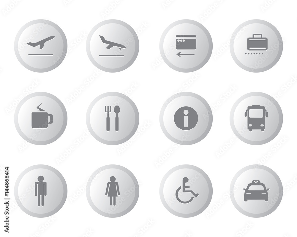 airport button icon airport button icon