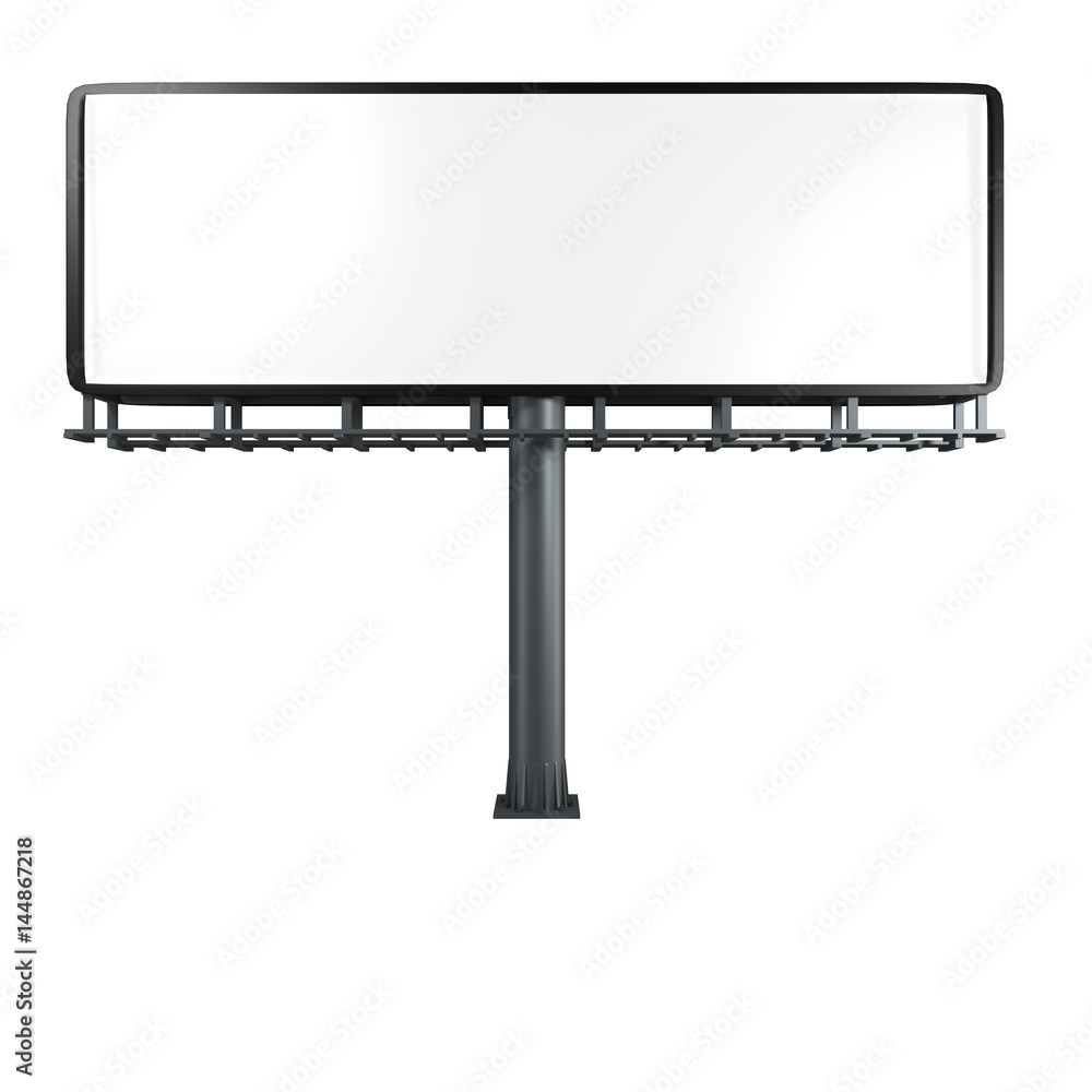 Obraz premium 3D Rendering of a empty billboard with clipping path
