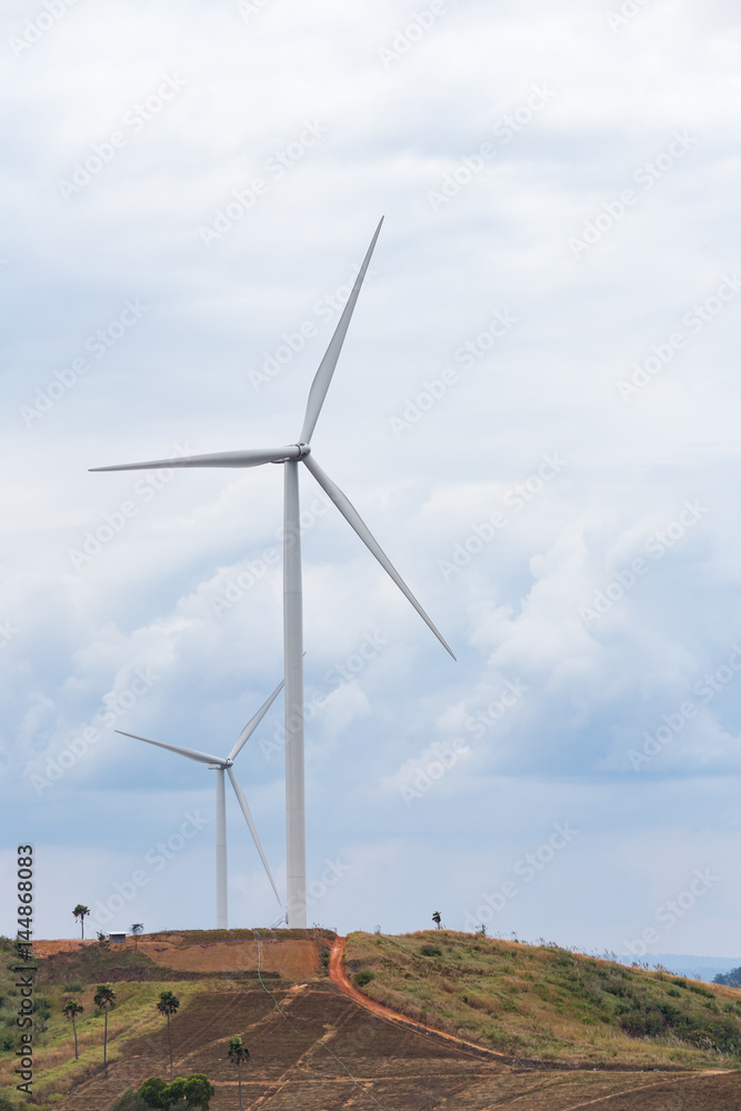 Wind Turbine for Electric on the blue sky