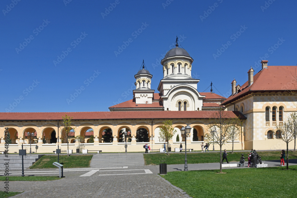 coronation cathedral of the Romanian Orthodox Church of  Alba Iulia, Transylvania, Romania