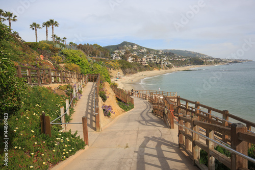Beautiful coastline view of Laguna Beach, California, USA