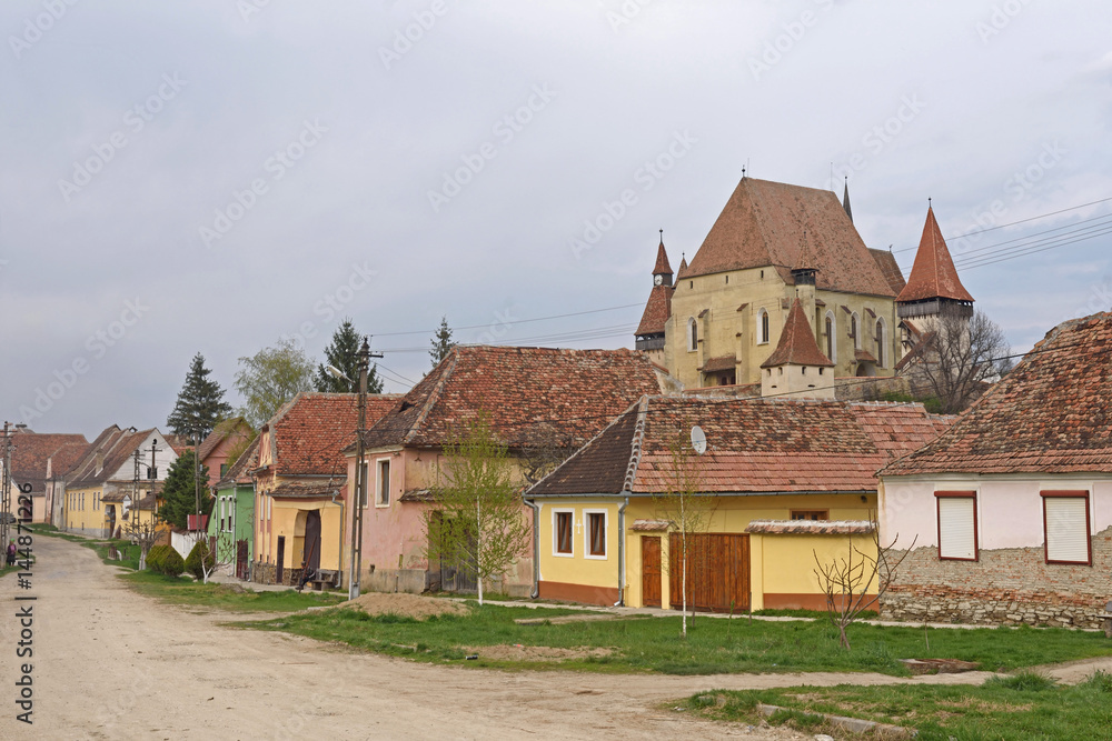 Church and Village of Biertan in Transylvania, Romania