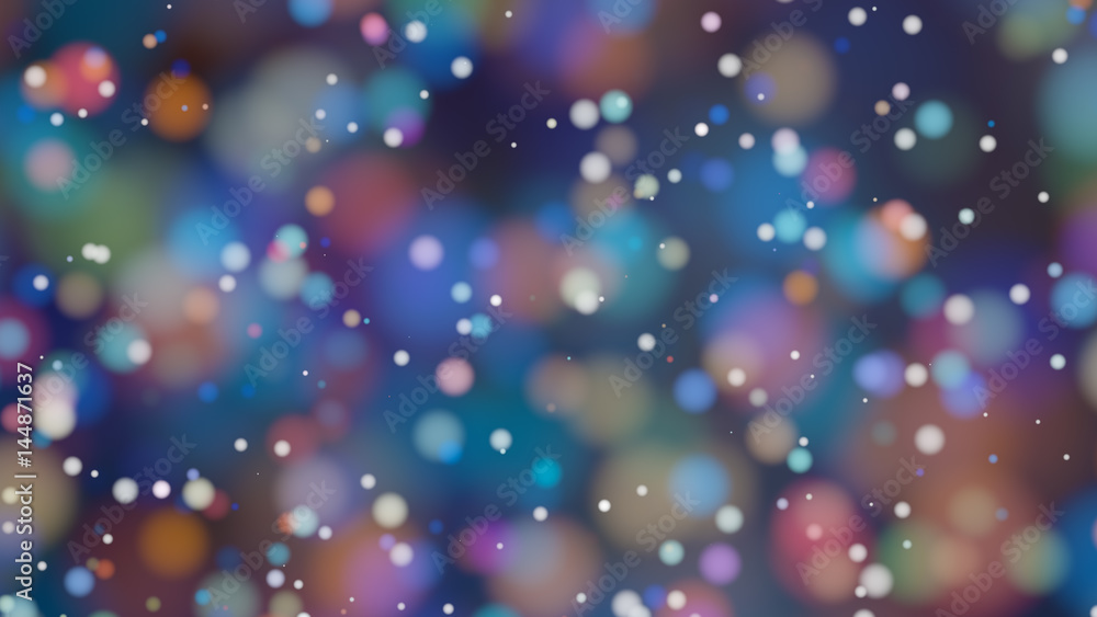 Obraz premium Beautiful colorful bokeh blurred background defocused lights