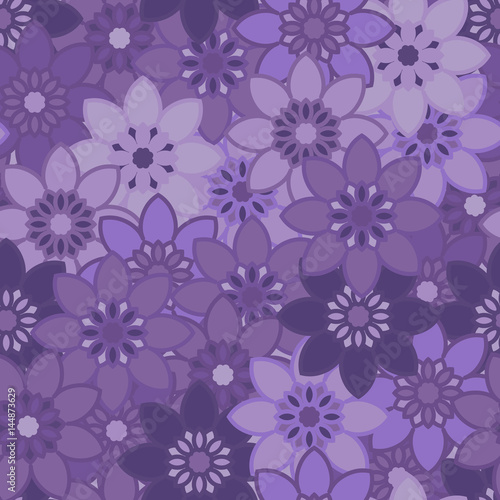 Wallpaper Mural Seamless floral pattern Torontodigital.ca