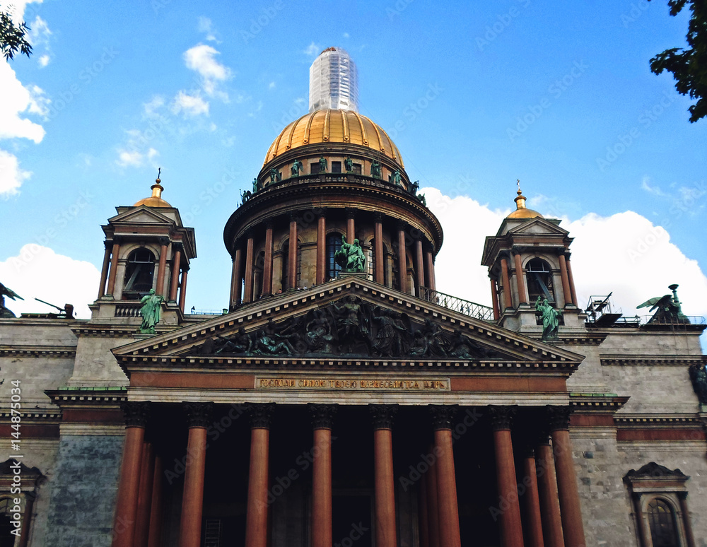 Saint Isaac's Cathedral or Isaakievskiy Sobor in Saint Petersburg, Russia - June 2016