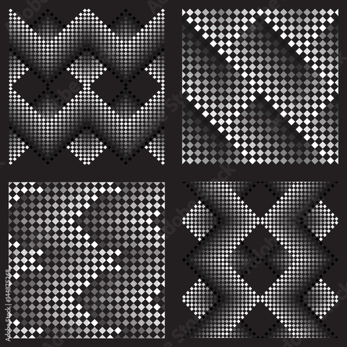 Seamless pattern of small squares. Vector background