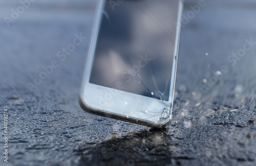 Phone hitting the street