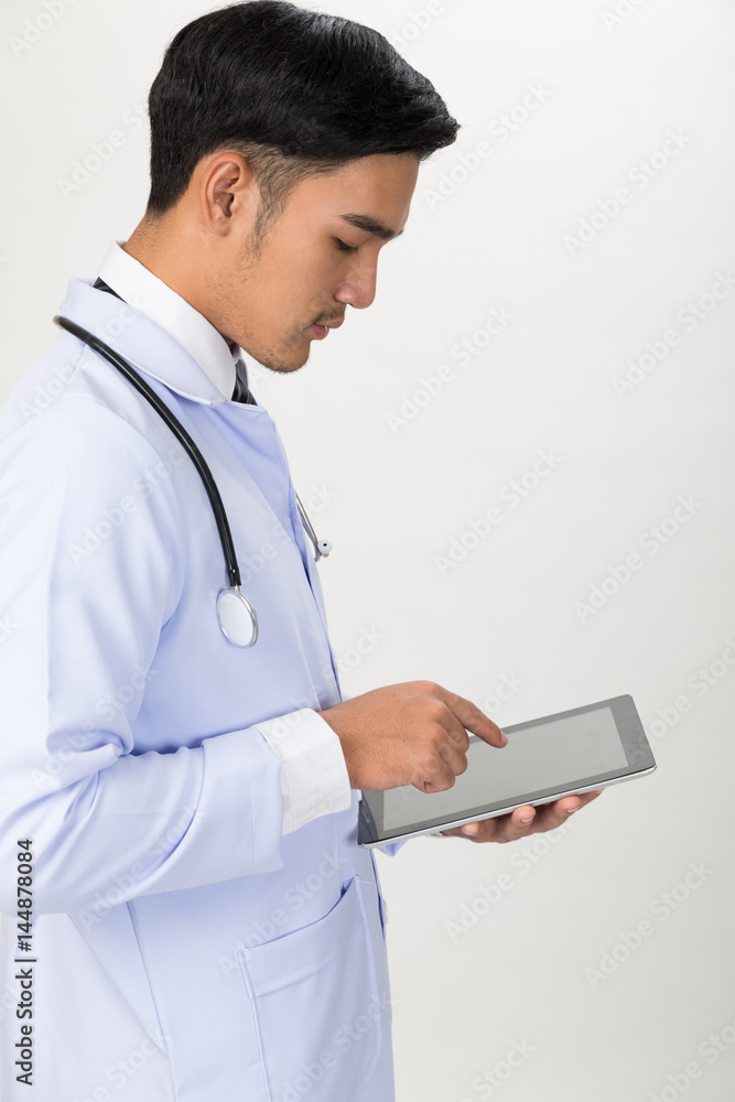 Medicine doctor working with modern tablet computer - Medical technology concept. Medicine doctor working with modern tablet computer - Medical technology concept.