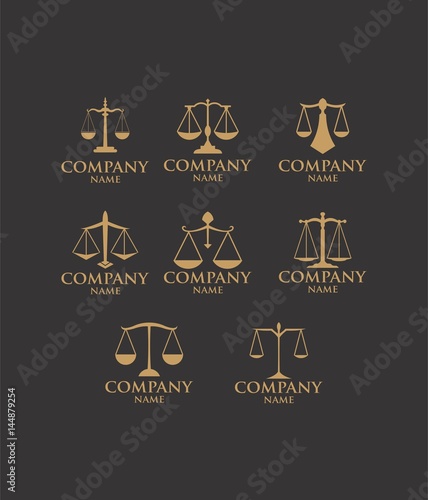 Set of Law Firm Logo Template