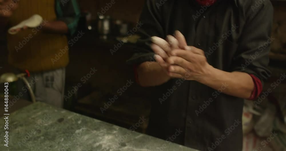 Traditional Chapati Being Made Traditional Chapati Being Made