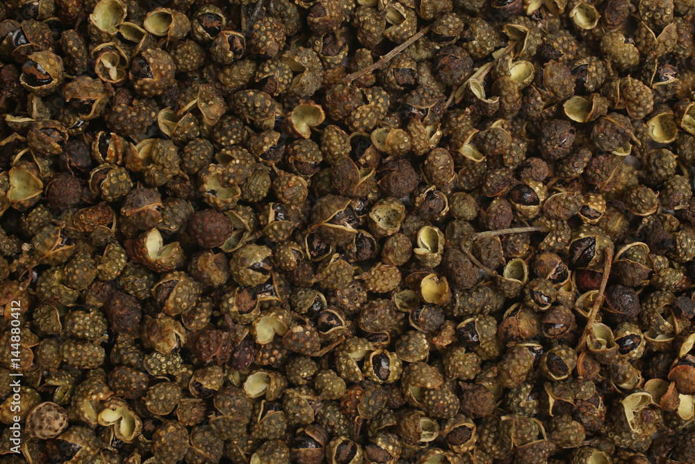 Sichuan pepper (Zanthoxylum piperitum), for backgrounds or textures Sichuan pepper (Zanthoxylum piperitum), for backgrounds or textures