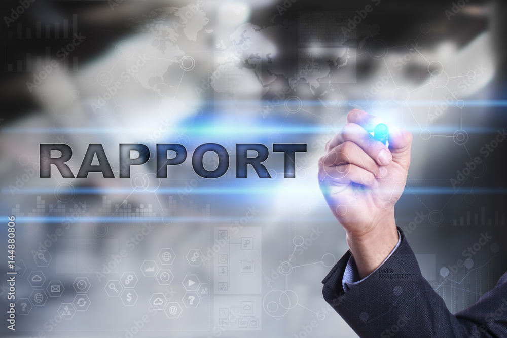 Businessman is drawing on virtual screen. rapport concept. Businessman is drawing on virtual screen. rapport concept.
