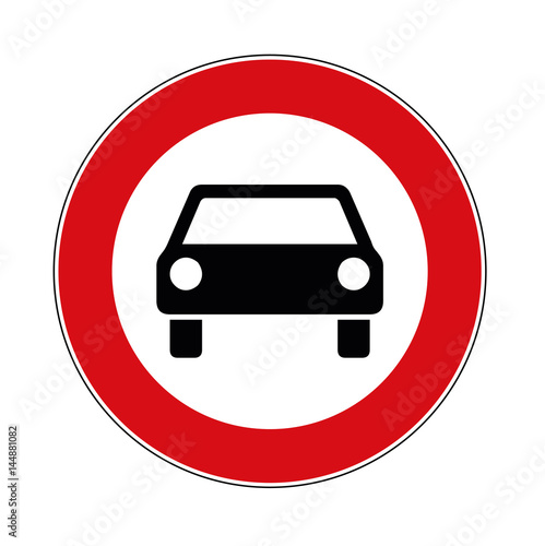 Verbot für Kraftwagen 