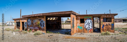 Abandoned Salton Sea in California photo