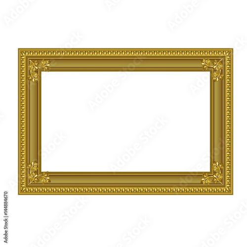 Decorative frame of golden color