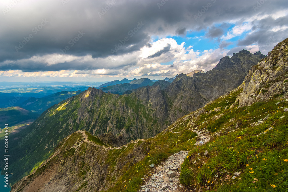 Fototapeta premium Tatry,Mięguszowiecka Przełęcz pod Chłopkiem
