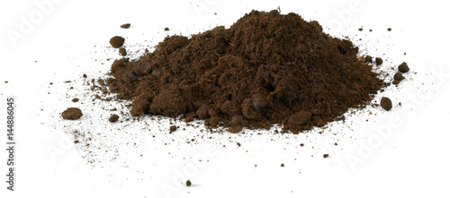 Soil or dirt crop isolated on white background
