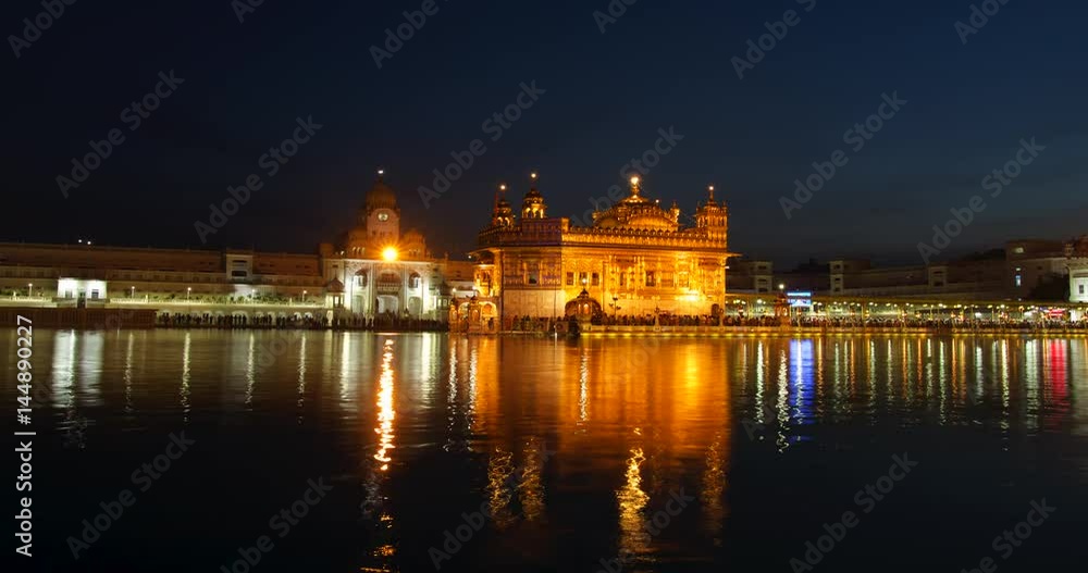 Time lapse of Golden Temple in Amritsar, India. Time lapse of Golden Temple in Amritsar, India.