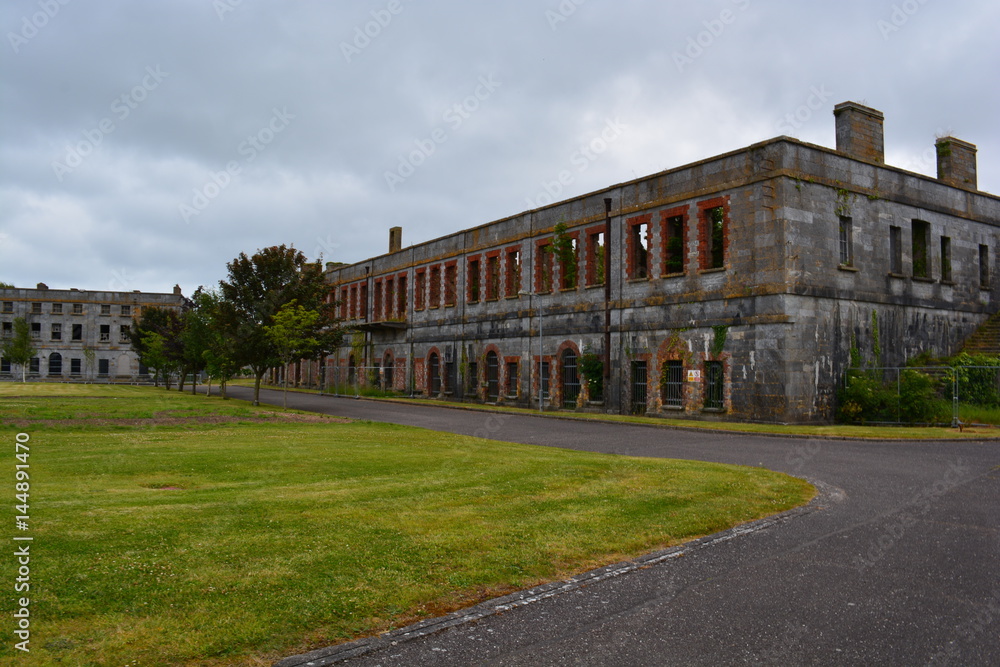 Old prison building on Spike Island Cobh Cork Ireland